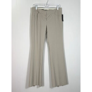 Theory Womens Max C Pants Size 6 Barley Beige Low Rise Flare Preppy Y2K USA New